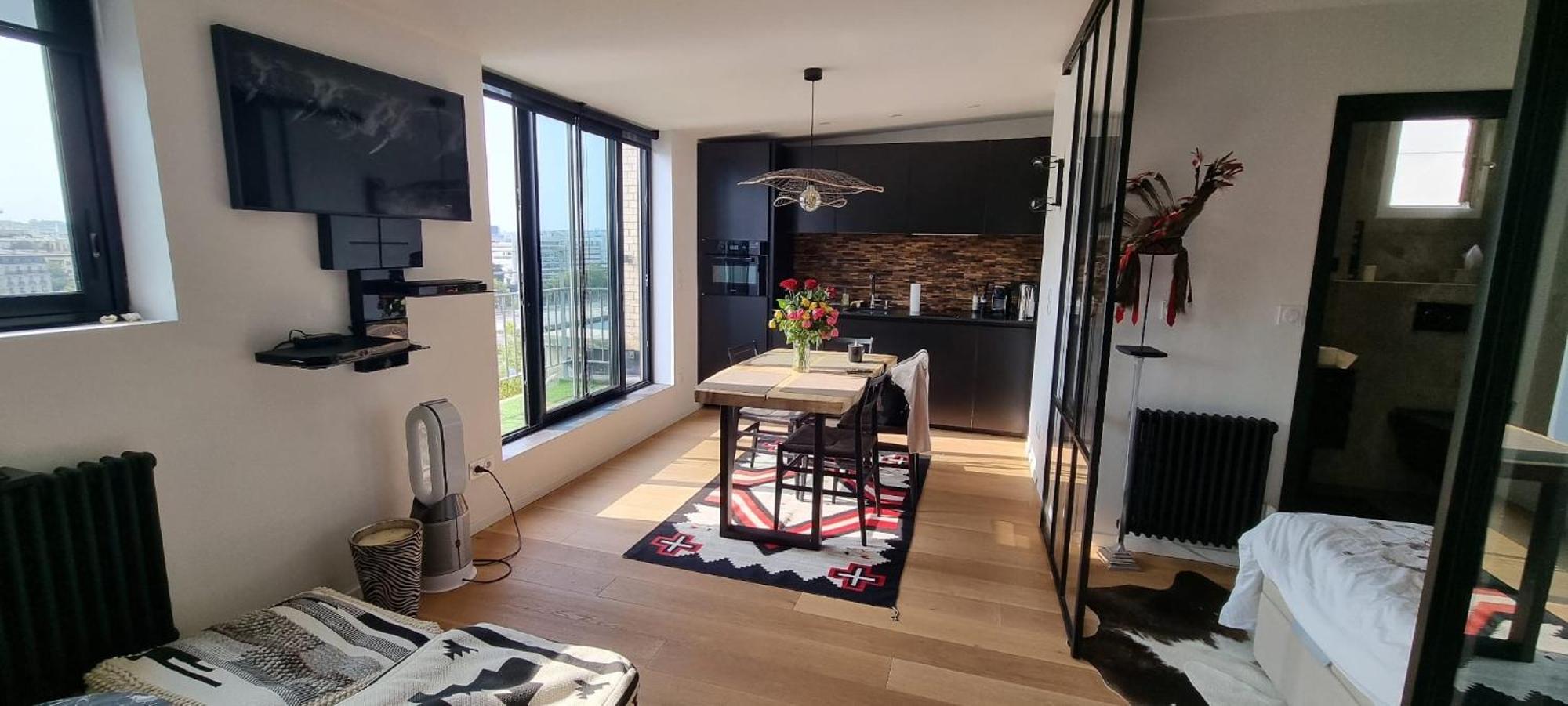 Vue Tour Eiffel 16 Eme Appartement Parijs